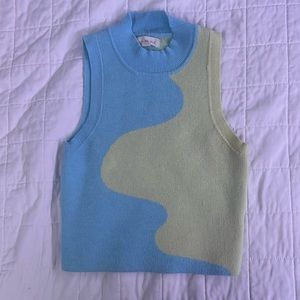 high neck tank top
